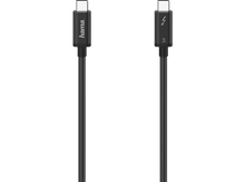 Charger l&#39;image dans la galerie, HAMA Câble USB-C - USB-C Thunderbolt 3 Ultra HD 50 cm Noir (200660)
