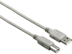 HAMA Câble USB - USB-B 2.0 1.5 m Gris (200900) Câble USB 1,5 m Gris