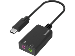 HAMA Carte son externe USB-C - 2 x Jack 3.5mm (in/out) (200320)