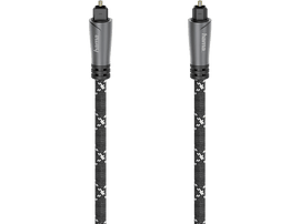 Deux câbles noirs avec un design noir et gris, avec le logo Hama en haut.