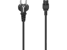 Charger l&#39;image dans la galerie, Deux cordons d&#39;alimentation noirs avec une prise standard à une extrémité et un connecteur à trois broches à l&#39;autre.
