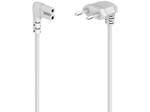 Charger l&#39;image dans la galerie, Cordon d&#39;alimentation blanc avec deux fiches, une pour le mur et une pour un appareil.
