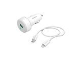 HAMA Chargeur pour voiture avec câble 1 m Lightning PD 20 W Blanc (00201611)