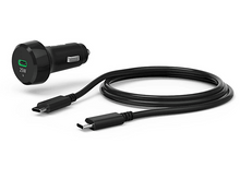 Charger l&#39;image dans la galerie, HAMA Chargeur pour voiture avec câble 1 m USB-C PD 25 W Noir (00201614)
