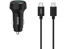 Charger l&#39;image dans la galerie, HAMA Chargeur pour voiture avec câble 1 m USB-C PD 25 W Noir (00201614)
