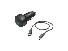 Charger l&#39;image dans la galerie, Chargeur de voiture noir avec un câble USB-C. Étiquette 25W sur le chargeur.
