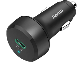 HAMA Chargeur pour voiture Qualcomm USB-C 20 W Noir (00201637)