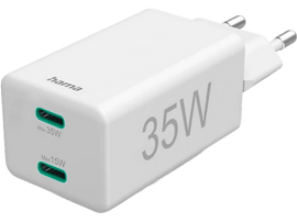 HAMA Chargeur Quick Charge USB-C Blanc (00125129)