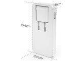 HAMA Chargeur rapide, 2 ports USB-C, 1 port USB-A, PD, 65 W, pliable, blanc