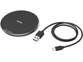 HAMA Chargeur sans fil QI-FC10 10 W Noir (201683) Chargeur sans fil