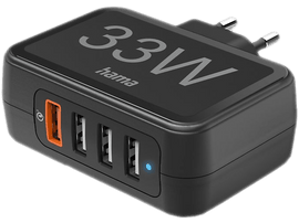 HAMA Chargeur secteur USB 4-ports (00201629)