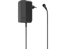 Charger l&#39;image dans la galerie, Chargeur noir avec une prise et un microphone. La marque est visible. Fond noir.
