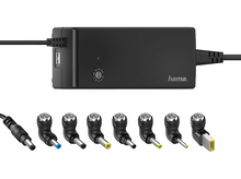 Charger l&#39;image dans la galerie, HAMA Chargeur universel pour laptop USB 90 W Noir (00200004)
