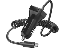 Charger l&#39;image dans la galerie, HAMA Chargeur voiture câblé USB-C Noir (1839518)
