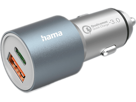 HAMA Chargeur voiture USB-A / USB-C (00201639)