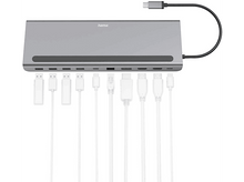 Charger l&#39;image dans la galerie, HAMA Hub USB-C Connect2Office 10 ports (00200100)
