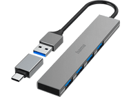 HAMA Hub USB / USB-C / USB-A Noir (200141)