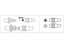 Charger l&#39;image dans la galerie, HAMA Kit Adaptateur coaxiale à serrage Blanc (205212)
