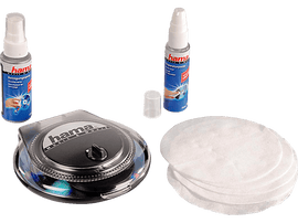 Kit et disques de nettoyage de CD.