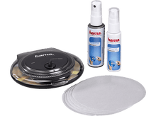 Charger l&#39;image dans la galerie, Kit de nettoyage de CD Hama avec vaporisateurs, un appareil de nettoyage et des tampons, fond blanc.
