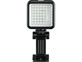 Lumière LED noire avec un support noir.