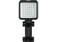 Lumière LED noire avec un support noir.