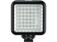 Charger l&#39;image dans la galerie, Lumière LED noire avec de nombreuses petites LED. La lumière est dans un cadre carré. Fond blanc.
