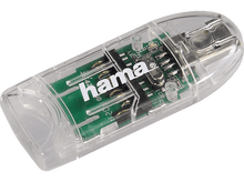 Charger l&#39;image dans la galerie, Lecteur de carte transparent avec connecteur USB, montrant une carte de circuit imprimé verte.
