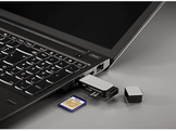 HAMA Lecteur USB 3.0 de carte SD / microSD Argenté (123900)