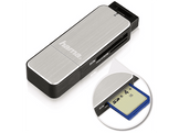 HAMA Lecteur USB 3.0 de carte SD / microSD Argenté (123900)