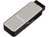 HAMA Lecteur USB 3.0 de carte SD / microSD Argenté (123900)