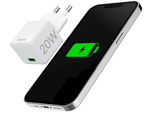 Charger l&#39;image dans la galerie, HAMA Mini chargeur USB-C PD 20 W Blanc (00201650)
