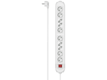 Multiprise 10 ports + interrupteur 1.5 m Blanc (00223041)