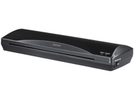 Laminateur noir avec panneau de contrôle et la marque 'hama'.