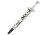 Seringue de pâte thermique Arctic MX-2. Schéma de couleurs blanc et noir.