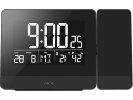 Horloge numérique noire affichant l