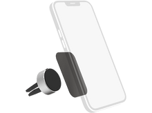 Charger l&#39;image dans la galerie, Smartphone dans un support de voiture. Le téléphone et le support sont gris.
