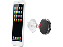 Charger l&#39;image dans la galerie, Un téléphone avec un étui et un support de voiture magnétique. L&#39;aimant est fixé au téléphone.
