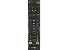 Charger l&#39;image dans la galerie, Une télécommande noire avec plusieurs boutons pour les fonctions TV. Elle porte le logo &#39;hama&#39;.
