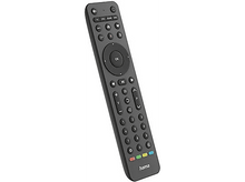 Charger l&#39;image dans la galerie, Une télécommande Hama gris foncé, en angle, avec de nombreux boutons. Le fond est blanc.
