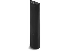 Charger l&#39;image dans la galerie, Télécommande noire sur fond blanc, montrant la face arrière.
