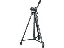 Charger l&#39;image dans la galerie, Un trépied noir pour une caméra avec une poignée.
