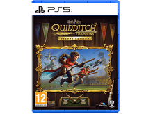 Charger l&#39;image dans la galerie, Jaquette de jeu PS5 : Harry Potter Quidditch Champions Deluxe Edition, avec des joueurs volants.
