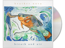 Charger l&#39;image dans la galerie, Pochette d&#39;album pour &#39;Breath and Air&#39; de Heather Nova. Comporte une peinture d&#39;un poisson et d&#39;une figure.
