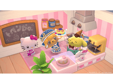 Charger l'image dans la galerie, Personnages de dessins animés dans un café. Un chat, un mouton et un personnage jaune sont présents.
