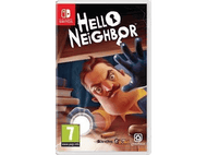 Boîte de jeu Hello Neighbor avec un personnage regardant le joueur.