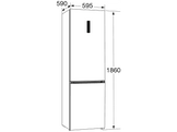 HISENSE RB390N4BCC - Frigo-congélateur - largeur 186 cm - hauteur 60 cm