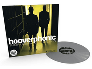 Pochette de l'album Hooverphonic. Deux silhouettes marchant vers une porte éclairée. Vinyle gris.