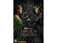 Affiche de la saison 2 de House of the Dragon avec deux femmes face à face.