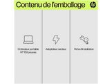 HP 15-fd0126nb PC portable - 15.6 pouces - Intel® N200 - 8 GB - 512 GB - UHD Graphics - QWERTZU